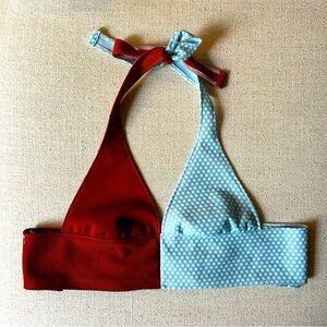 Vintage Color Block Halter